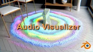 Audio visualizer geometry nodes #blender