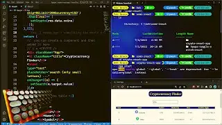 ASMR Programming - Coding Cryptocurrency Finder with React - No Talking