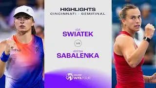 Iga Swiatek vs. Aryna Sabalenka | 2024 Cincinnati Semifinal | WTA Match Highlights