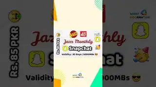 Jazz Monthly Snapchat Offer | Rs. 85 PKR | What Information