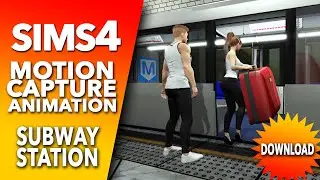 The Sims 4 Animation Pack | SUBWAY STATION # 01 | Download