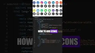 How to add Icons in HTML Website | Font Awesome Icons | HTML CSS