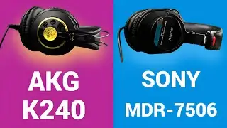 Comparing Sony MDR 7506 & AKG K240 Headphones by COMFORT & DESIGN!