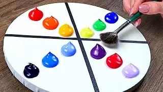 Super Simple Acrylic Technique Painting Gradient｜Relaxing Art Videos