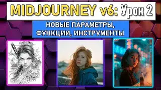 Midjourney v6: Урок 2 - Новые параметры, функции, инструменты