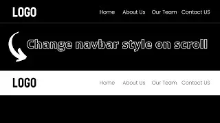 Sticky navbar on scroll using HTML CSS and JavaScript