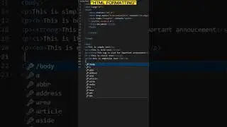 HTML Formatting || HTML text Formatting 