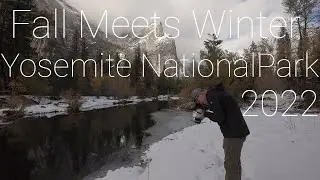 Fall Meets Winter in Yosemite | Fall Landscape Photography in Yosemite National Park 2022 | 4k