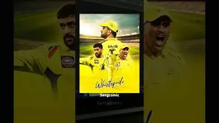 Dhoni csk poster Design! 