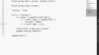 Python [pygame] 08 Event Handling