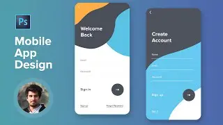 mobile app design tutorial | Photoshop uiux design tutorial 2020