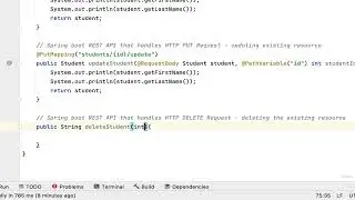 Spring Boot Fundamentals | Spring Boot DELETE REST API   @DeleteMapping