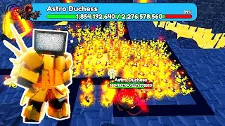 100 SOLAR FLARE TV MAN vs ASTRO DUCHESS TOILET!! (Toilet Tower Defense)