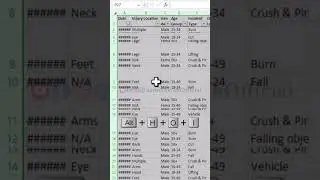 Adjust Columns and Rows without Mouse | Excel Shorts 