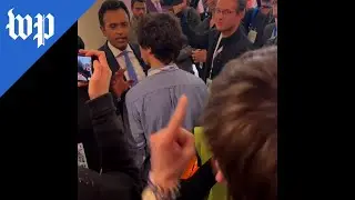 Georgia Young Democrats president confronts Ramaswamy at DNC