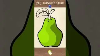 How to Draw a Pear Easy  #pear #drawing  #easydrawing #coloring #art #howtodraw #fruits #emoji