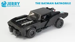 Custom LEGO The Batman Batmobile instructions (MOC #132)