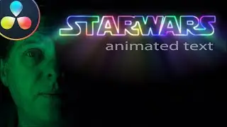 STARWARS Mandalorian INSPIRED Text Effect / Davinci Resolve Tutorial / Fusion