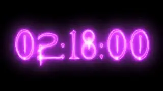 Purple vampire neon timer 138 minutes (stopwatch)