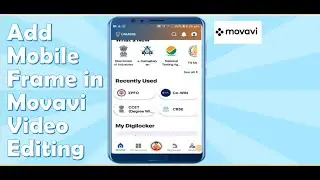 How To Add Mobile Frame in Video | How To Edit Video in Movavi 2023 #movavi #videoediting #tranding