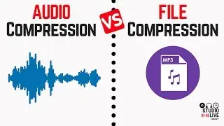 What is the difference between audio compression and file compression?