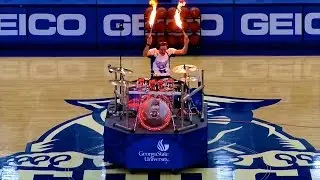 Drum Cover Mashup & LIVE FIRE DRUMMING @ Georgia State Halftime Show