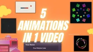 CSS Ball Animation - Circle Animation Effect - CSS Hover - CSS Multi Color Design -Free Website Code