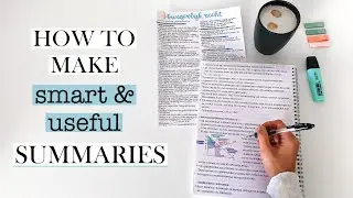 TIPS FOR MAKING *ACTUALLY* GOOD SUMMARIES - a guide on what and how to do it and unique tips