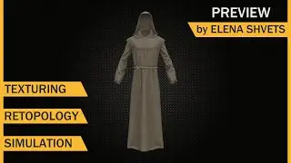 Ряса Монаха (Monks Cassock Project) Marvelous Designer