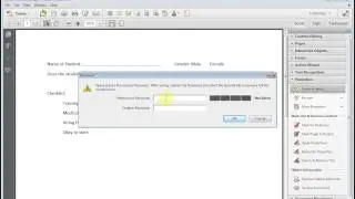 Adobe Acrobat How Restrict Editing Protect PDF Document