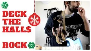 Deck the Halls - ROCK GUITAR || HD PLAYED UPSIDE DOWN (Stay for the Fireworks Cover)