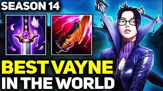 RANK 1 BEST VAYNE IN SEASON 14 - AMAZING GAMEPLAY! | League of Legends