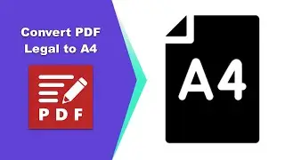 How to convert legal size PDF to A4 size in PDF-XChange Editor