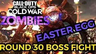 FIREBASE Z COLD WAR ROUND 30 BOSS FIGHT 1st Attempt ZOMBIES EASTER EGG