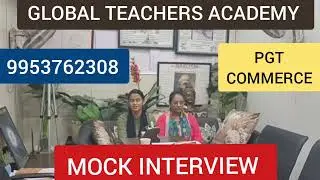 Mock Interview - HPSC - PGT Commerce - #mockinterview #hpsc