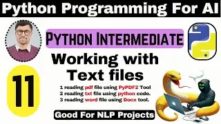 How to Read and Combine PDF, TXT, and DOCX Files in Python | File Handling in Python | Python For AI