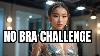 4K Try On Haul with Eva Pan  White Haul Transparent Outfit | No Bra Trend