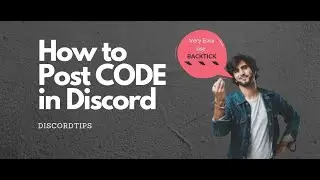 How to Post Code in Discord - Discord syntax -2020