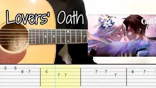 Genshin Impact - Lovers Oath / Guizhongs Lullaby (Guitar Tabs Tutorial)