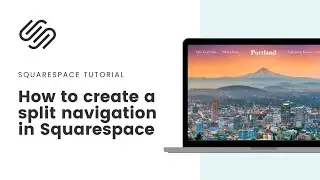 How to create a split navigation in Squarespace 7.1 // Split website menu layout in Squarespace 7.1