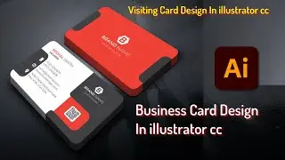 How to Create Business Card Design in Illustrator CC | Visiting Card Design in illustrator tutorial