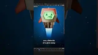 Make a simple thruster shader in Blender #b3d #blender3d #shorts #3dtutorial