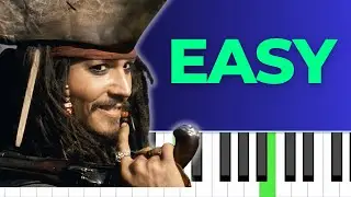 EASY! Pirates of the Caribbean | Piano Tutorial | Beginner