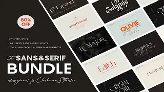 The Sans & Serif Font Bundle | SALE Font Free Download