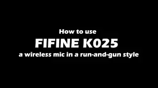 [Tutorial] of Setting up FIFINE K025 Wireless Microphone with Your iPhone 