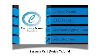 How To Make Business Card in CoralDRAW || Visiting Card Design in CoralDRAW