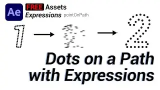 Moving Dots on a Path with AE Expressions // After Effects Expressions tutorial.