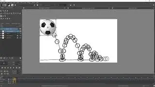 Creating Animation in Krita; Ball animation