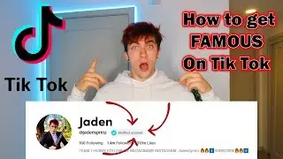 How To Get FAMOUS On Tik Tok!!! POPULAR CREATOR 