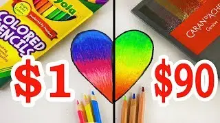 $90 LUXURY Color Pencils VS $1 CRAYOLA Color Pencils: Which is worth the money?